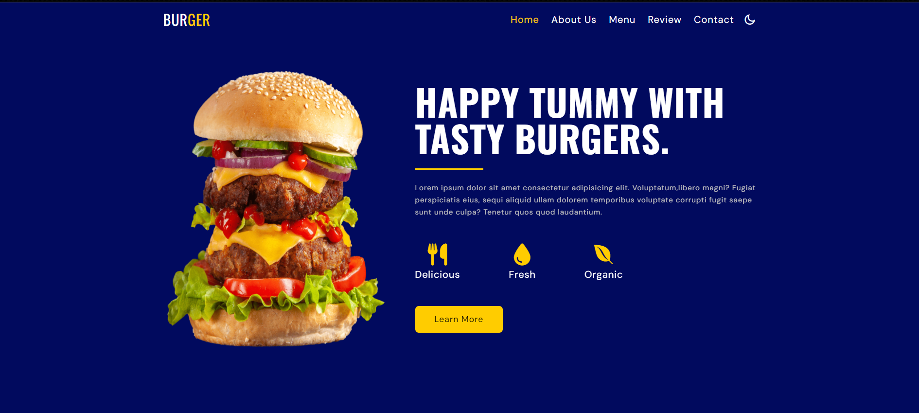 Burger website